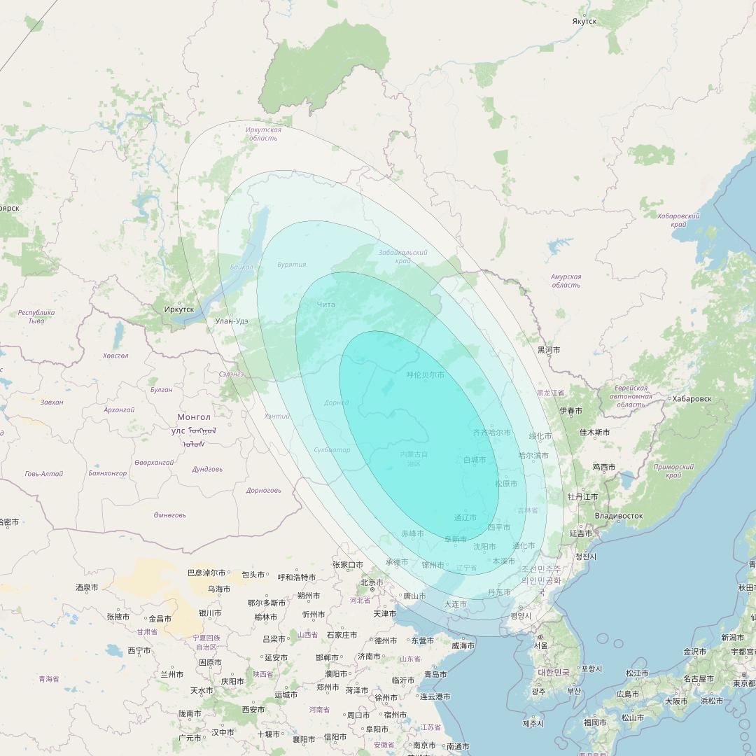 Inmarsat-4F1 at 143° E downlink L-band S066 User Spot beam coverage map