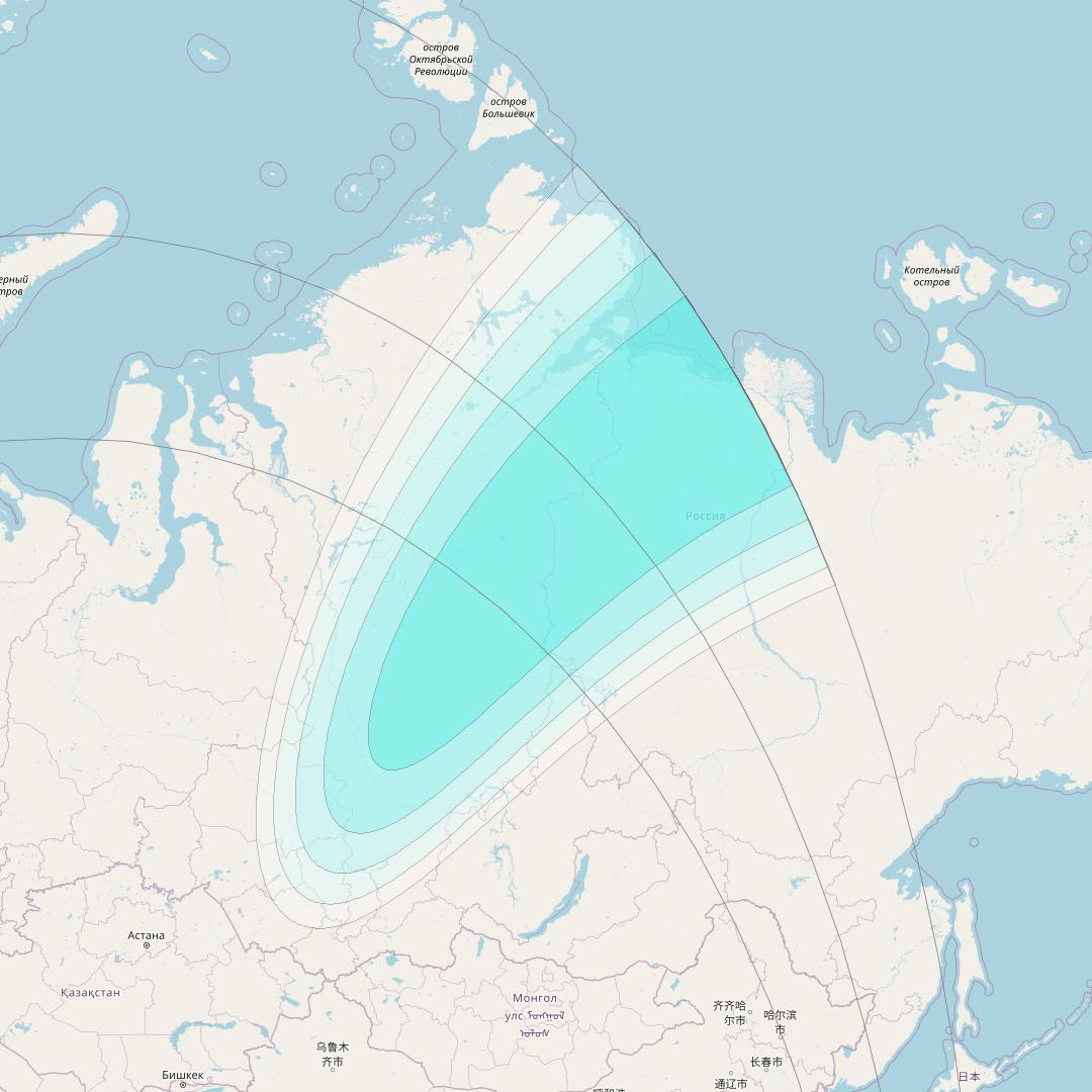 Inmarsat-4F2 at 64° E downlink L-band S139 User Spot beam coverage map
