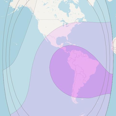 Intelsat 31 at 95° W downlink C-band Global beam coverage map